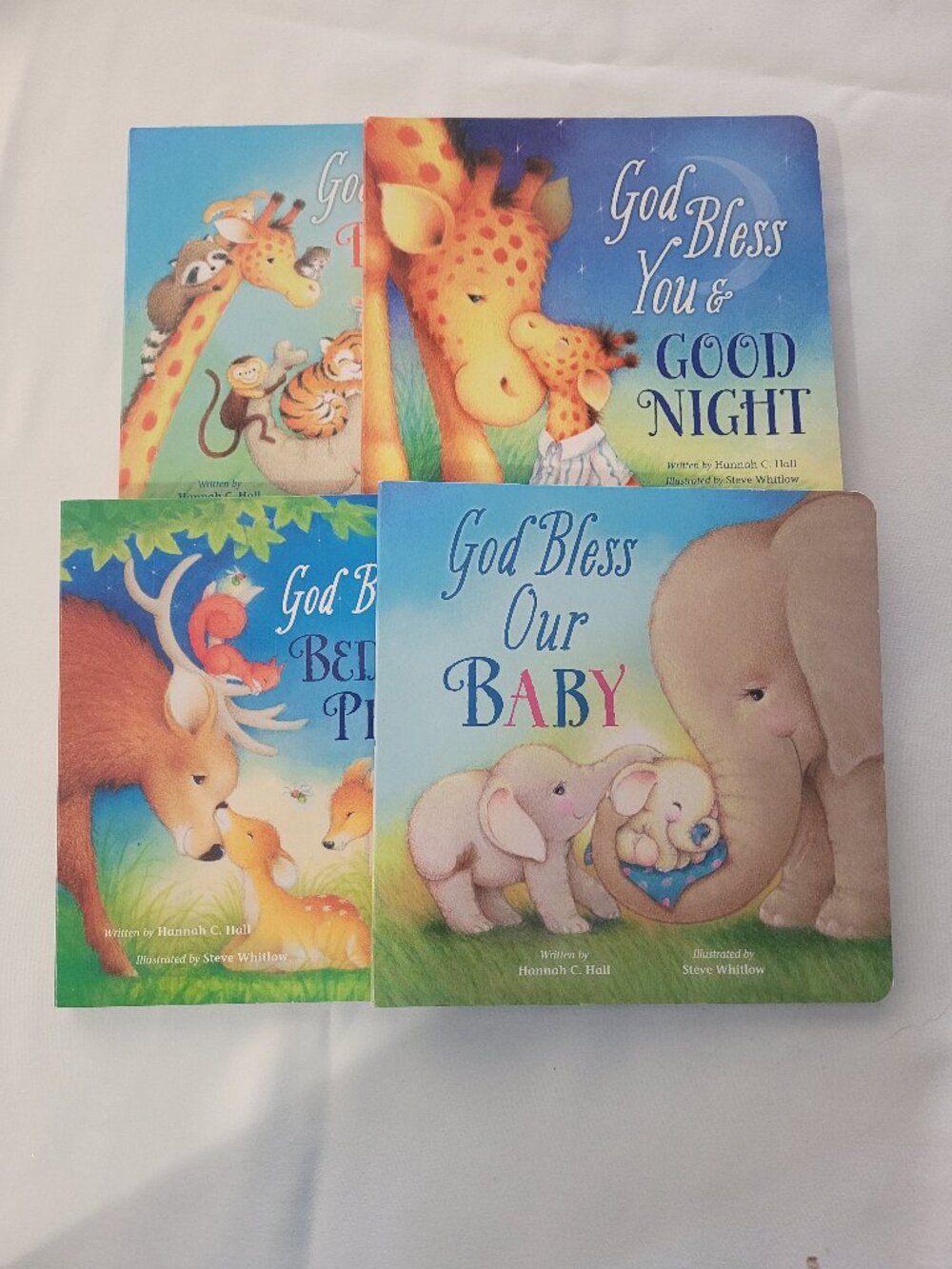 God Bless Board Book Box Set 4 Christian Children's Books Hannah C Hall